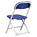 Flash Furniture Kids Blue Plastic Folding Chair