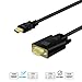 HDMI to VGA Adapter Cable 6Ft, HDMI Male to VGA Male Video Converter Cord Up to 1080P for Laptop, PC, TV Box, Nintendo Switch
