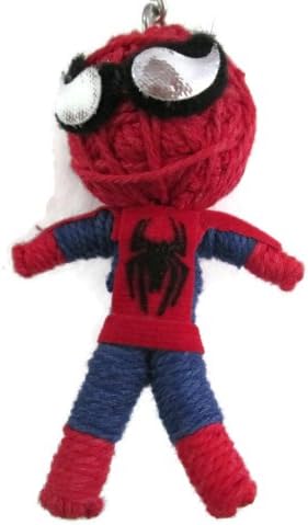 1 X The Amazing Spiderman Voodoo String Doll Keychain