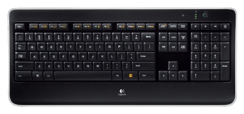Logitech wireless illuminated keyboard k800, computer k…