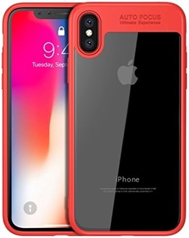 SUVICE ULTRA THIN SHOCK PROOF Back Cover Case For Apple iPhone X (10-Ten) (Red)