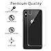 iPhone X Back Screen Protector, AndHot Anti-Scratch, Anti-Fingerprint, Bubble Free Easy to Install Tempered Glass Screen Protector for Back of Apple iPhone X 2017 (2 Pack)