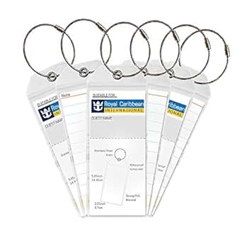 Amazon.com: Cruise Tags - PVC Luggage Tags with Zip Seal for Royal ...