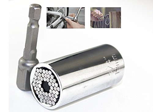 Muttata Universal Socket Wrench Power Drill Adapter Set 7mm-19mm Multi-Function Ratchet Professional Tools