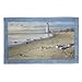 Creative Bath Products Inc. Creative Bath Products at The Beach Rug, 21x34, Blue/Tan