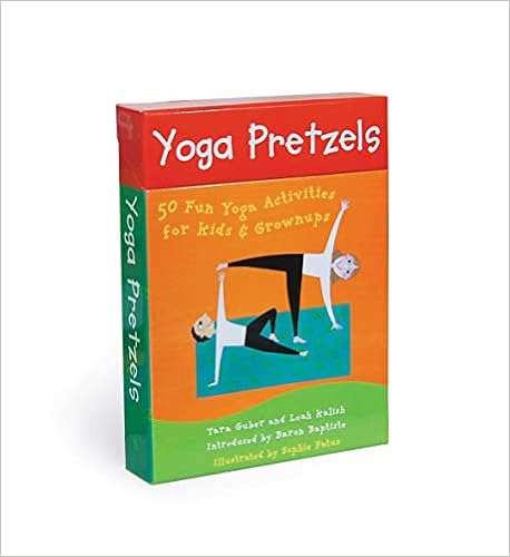 yoga pretzels 50 fun yoga activities for kids grownups guber tara kalish leah fatus sophie 9781905236046 amazon com books