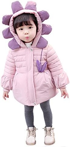 iLOVEPandas Baby Hooded Coat Infant Warm Snowsuit Toddler Jacket Outwear For Girls (80CM, Pink)