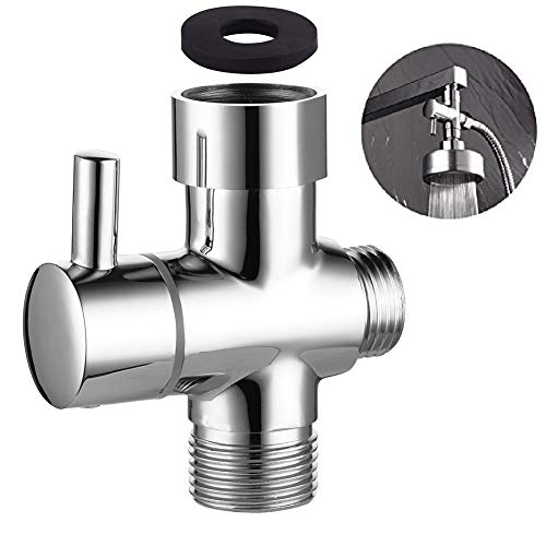 Zengest G1/2 Interface Shower Arm Diverter Valve for Hand Shower Head and Fixed Spray Head, Chrome - Thumbnail 7