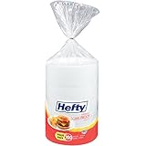 Hefty Everyday Foam Plates (White, Soak Proof, 9-Inch, 200 Count)