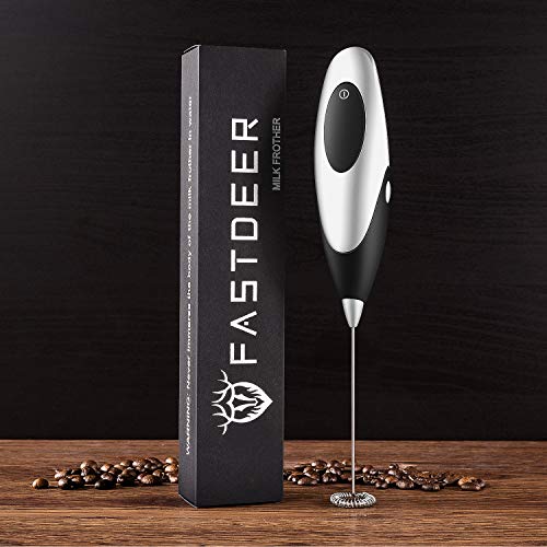 1 FASTDEER+Handheld+Stainless+Cappuccino+Chocolate