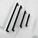 goldenwarm 5in Cabinet Handles Kitchen Cabinet Pulls - LSJ12BK128 Black Drawer Pulls Modern Cabinet Pull Handles for Kitchen Cabinets 128mm Hole Centre 25Pack