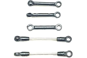 STASRC RC ERA C032 Huey UH-1 Helicopter Parts Connecting Rod for RC ERA Helicopter Spare (Black)