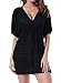 Costyleen Womens Summer Sexy See-through Bikini Cover up Sun Protective Beach Dress (S, black1),Black1,Small