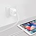 USB Wall Charger, JSAUX 24W Dual USB Ports Travel Charger Compact with Foldable Plug Compatible with iPhone X/8/7/7 Plus/6s/6 Plus, iPad Pro/Air 2/Mini 3/Mini 4, Samsung Galaxy S5/S4 & More