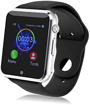 Wemelody® X9 Bluetooth Smart Watch Phone with Camera/Easily Connect/Bluetooth 4.0/Make Calls/Support SIM/TF for Android and iOS Smartphones(Partial Functions)-Black