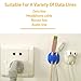 Cable Clips Desktop Color(6 Pack),Wire Clips Desk,Wire Holder for Table,Car,Wall,Computer,Phone Charging Cable,USB Cable,Mouse,Headphone,Office,Cubicle,ect.(Great for Small Cable or Wire)