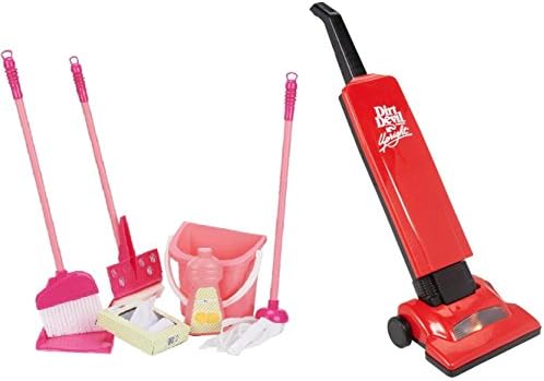 Dirt Devil Junior Play Upright Toy Vacuum Cleaner and Housekeeping Cleaning Playset