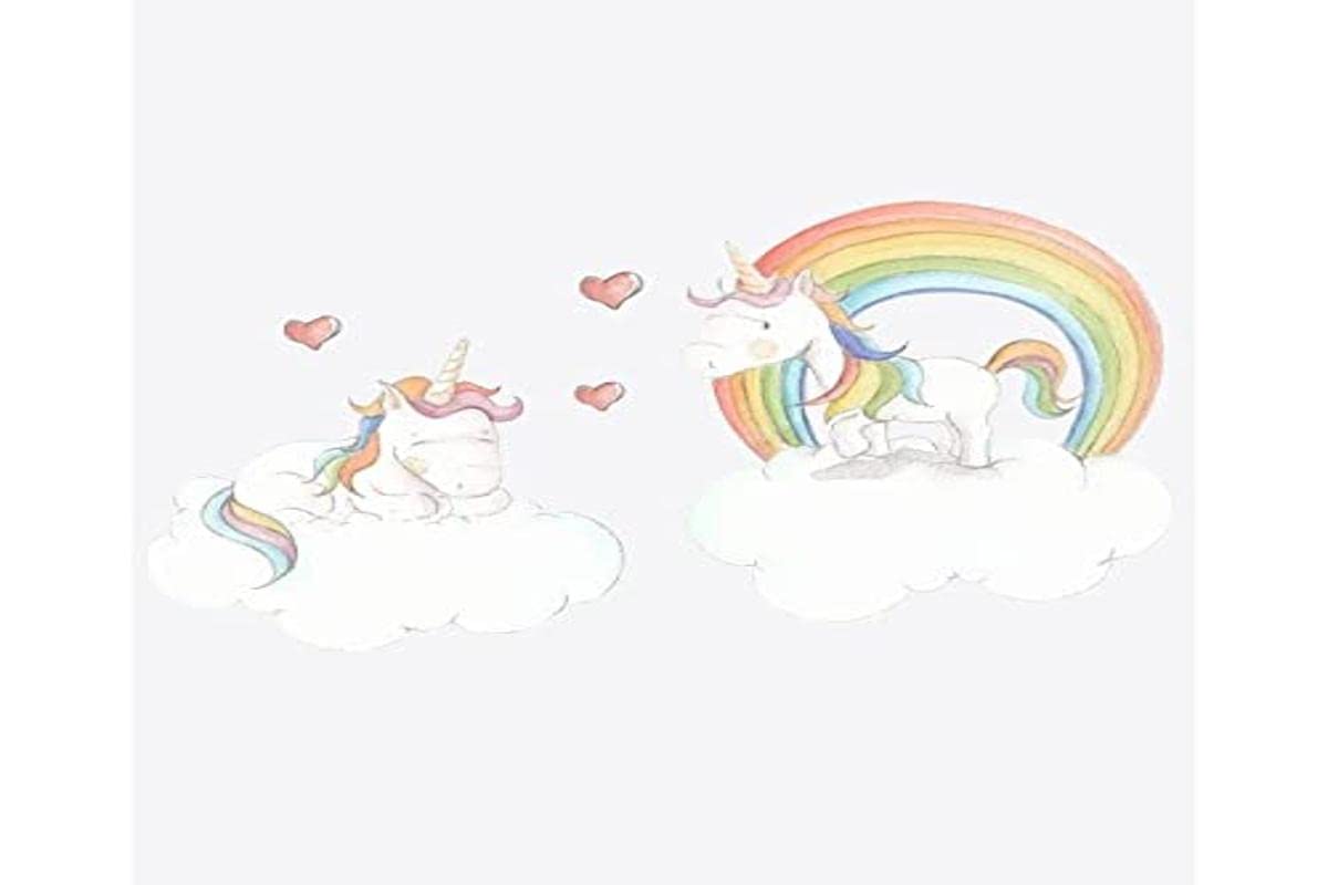 Stork Dreams Wall Stickers - Twin Unicorn