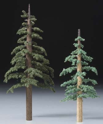 Woodland Scenics TR1627 Premium Lodgepole Tree, 4-5" (2)