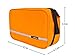 Mowham Toiletry Bag Medium Hanging Cosmetic Organizer Foldable Waterproof Travel Kit Bathroom Storage for Boys Men/Women balck (Orange)