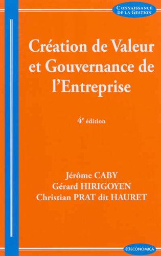 Création de valeur et gouvernance de l'entreprise