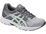 ASICS Womens Contend 4 Running Sneaker, Mid Grey/Glacier Sea/Silver, Size 8 Wide