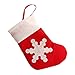 Lautechco 12pcs Christmas Stocking Small Socks Christmas Decorations