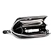Edmen Zipper Key Wallet Leather Credit Card Case Coins Purse with ID Window for Women Men（Black）