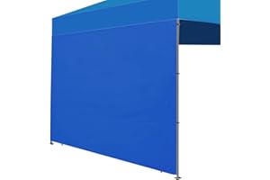Joramoy Instant SunWall for 10x10 Pop Up Canopy, Canopy Walls 10x10 for Outdoor Instant Canopies,1 Pack Sidewall Only (Blue)