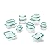 OXO Good Grips Smart Seal Leakproof Airtight Glass & Plastic Food Storage Container Set
