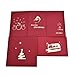 Buytra 5 Pack Christmas Cards Set 3D Pop-up Greeting Card for Xmas,Festival,Birthday,Thank you,Anniversary and More including Chirstmas Tree,Castle,Reindeer,Bell,Apple