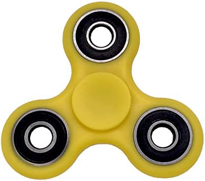 WidFidGet Tri-Spinner with Premium R188 Si3N4 Silicon Nitride Bearing for Longest Spin (Yellow)