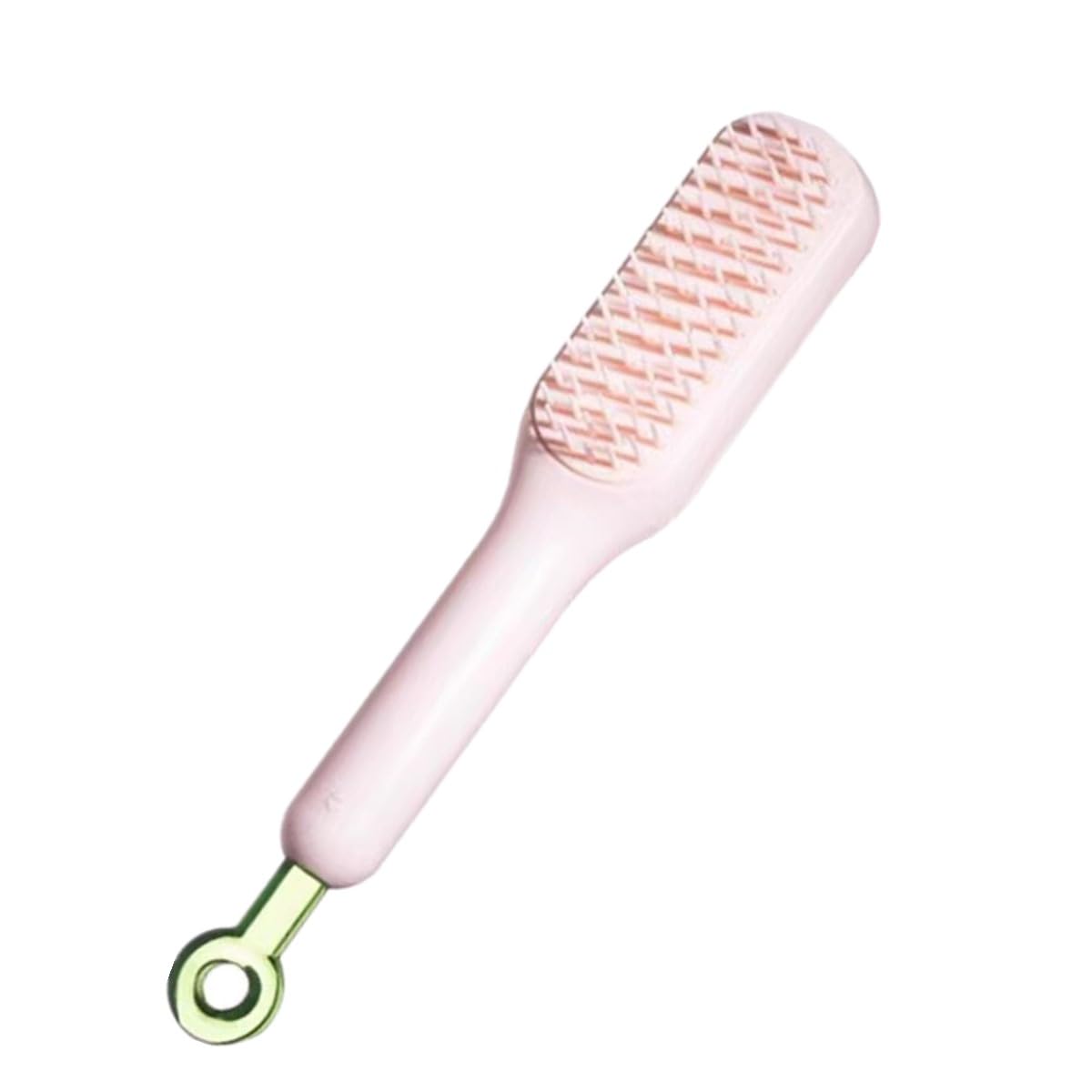 1 Pcs Cleaning Hair Brush Anti Self Static Hair Comb Soft Hair Comb Massage Comb Easy Clean Hair Brush for All Hair Types(Pink)