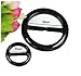 6PCS 2 Inch Plastic Round Shape Fashion Scarf Clip Ring Scarf Slides for Neckerchief (Color Random)