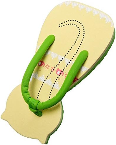 QZUnique Women's Summer Cute Fashion Creative Animal Flip Flops Yellow