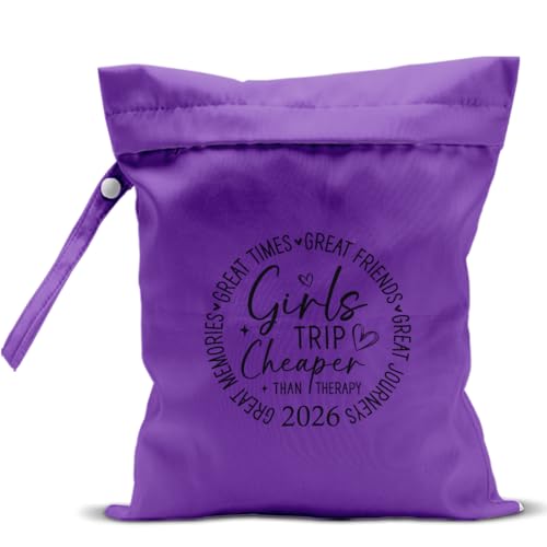 Girls Trip Wet Dry Bag Purple