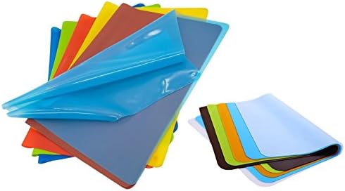 Multi Colors Silicone Waterproof Plastic Placemat Tablet Mat Heat Insulation Anti-skidding Washable Durable For Kitchen Dining Roon - Medium Size 1 set of 6 pieces