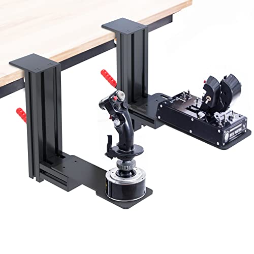Meza Mount-Set of 2 Heavy Duty Hotas Desk Mounts Compatible with