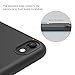 EasyAcc Case for iPhone SE 2022 (3rd Gen)/2020 (2nd Gen), iPhone 7/iPhone 8, 4.7'' Thin Matte TPU Phone Cases Finish Profile Soft Back Protective Cover -Black