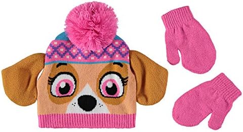 paw patrol hat and mittens