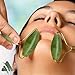 Jade Roller for face - 100% Real Natural Jade Stone roller, Anti-Aging jade Beauty Skincare Tool to Rejuvenate Facial Skin Cooling, Slimming & Firming