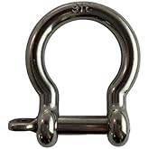 Marine Grade Stainless Steel 316 Bow Shackle with Locking Pin