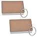 COSMOS Pack of 2 Binder Ring Easy Flip White Note Cards Study Cards