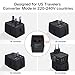 2019 Newest Model 2000W Travel Voltage Converter Step Down 220V to 110V Travel Power Converters Adapter Combo 10A All in One UK/AU/US/EU with 4-USB Port/Type C PD Charger Over 190 Countries (Black)