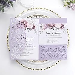 Wedding Invitations with Envelopes and RSVP Cards