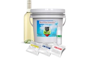 BestwineAmerica Miracle Grape Extraction – 0.5 U.S. gal Kit Makes 6 U.S. gal of Wine - (30x750ml) (White style Pinot Grigio)