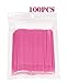Mini Skater 100 Pcs Eyelash Cotton Swabs 2.0 mm Head Diameter Multipurpose Micro Applicators Dental Bendable Brush for Salon Home Personal Care Makeup Oral Using (Pink (Medium))