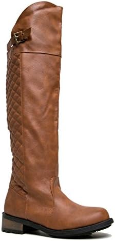 Qupid RELAX-128X Over The Knee Quilted Riding Boot ( Size 6.5 B(M) US)