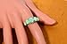 CiNily Silver Plated Green/Pink/White Fire Opal Ring Emerald Gemstone Ring Size 5-12