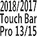 DHZ Ultra Thin Transparent Keyboard Cover Skin for MacBook Pro with Touch Bar Version 2018/2017 / 2016 (Only Fit Model:A1706, A1707, A1989, A1990) Waterproof Dust-Proof Clear TPU
